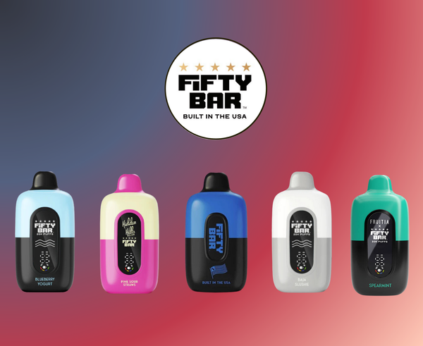 fifty bar vape brand