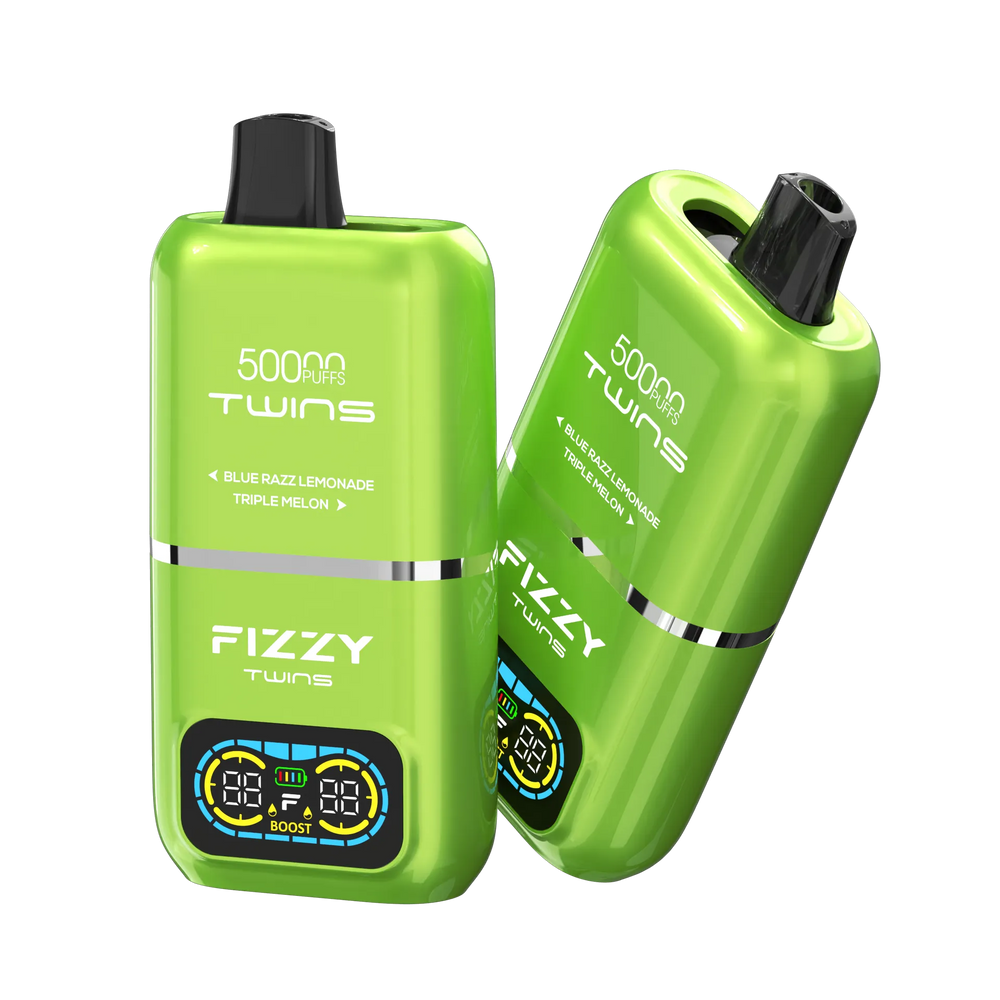 FIZZY TWINS Blue Razz Lemonade & Triple Melon ノンニコチン