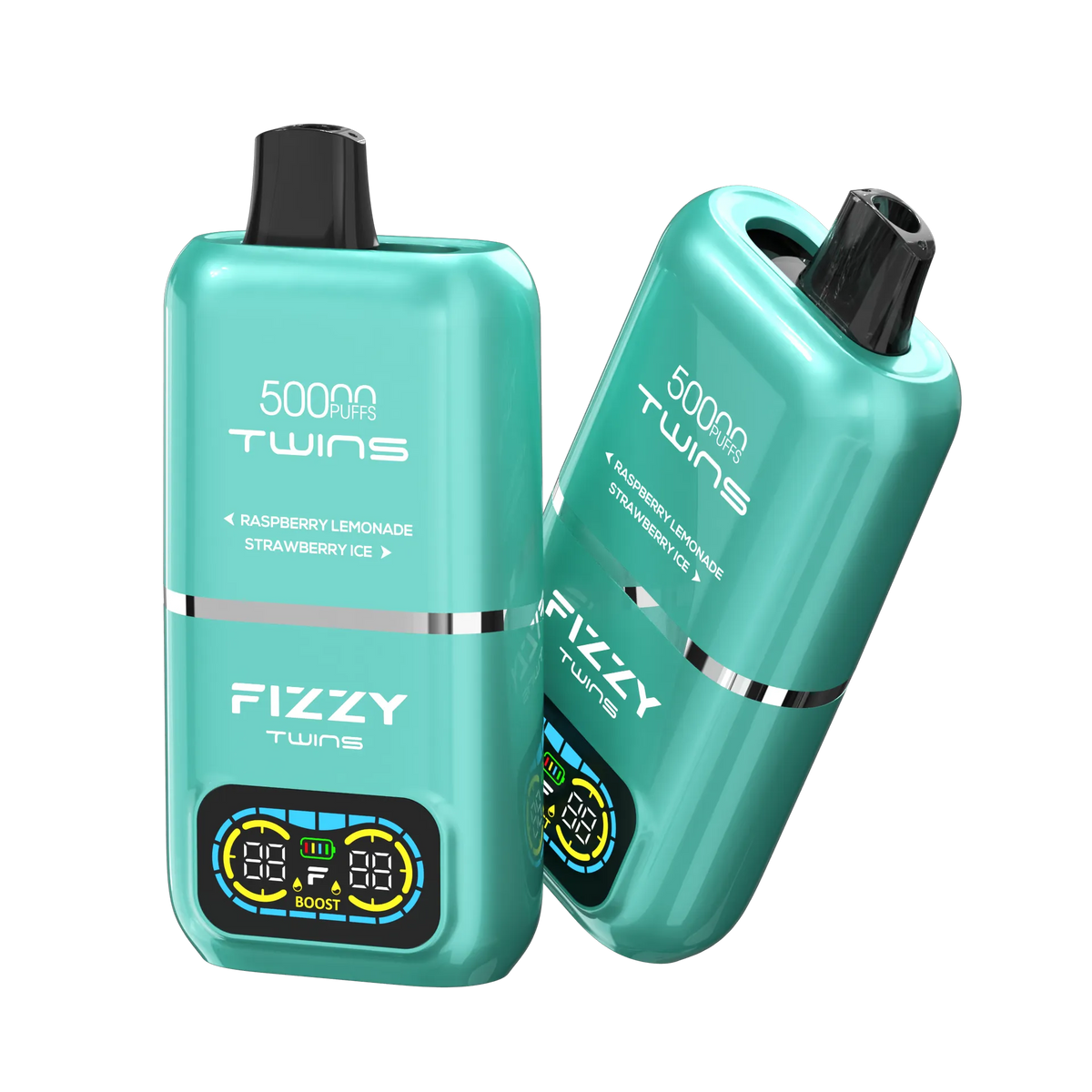 FIZZY TWINS Raspberry Lemonade & Strawberry Ice ノンニコチン