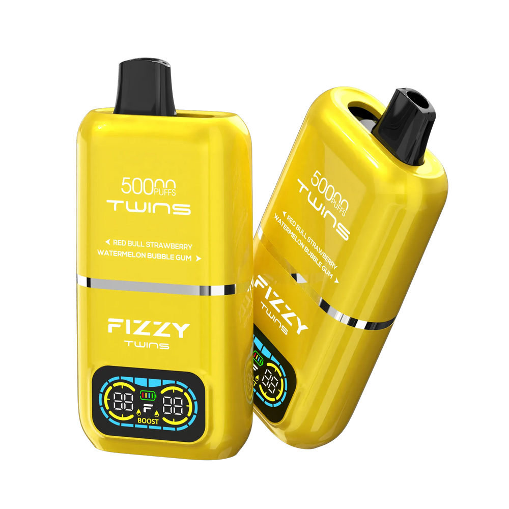 FIZZY TWINS Red Bull Strawberry & Watermelon Bubble Gum ノンニコチン