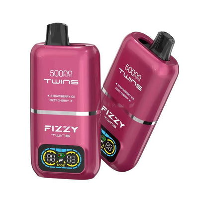 FIZZY TWINS Strawberry Ice and Fizzy Cherry ノンニコチン