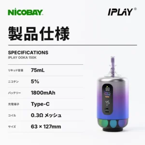 IPLAY OOKA 150K スペック