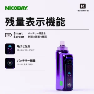 KEYSTONE CYBER SHISHA 30K 残量表示機能