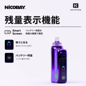 KEYSTONE CYBER SHISHA 30K 残量表示機能