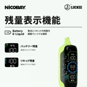 LUCKEE ULTRA 40K 残量表示機能