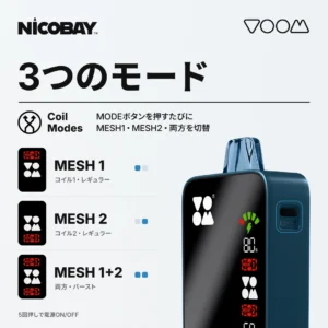 VOOM BURST 25K 3つのモード